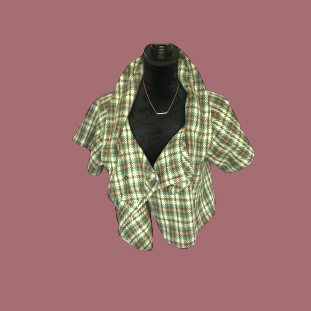 Nick and Mo Cropped Cape Jacket sz M